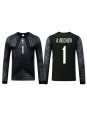 Brazílie Alisson Becker #1 Brankářské Domácí dres pro děti MS 2026 Dlouhý Rukáv (+ trenýrky)